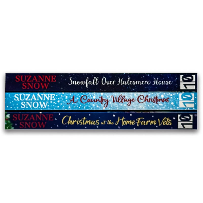 Suzanne Snow Collection 3 Books Set (Christmas at the Home Farm Vets, A Country Village Christmas & Snowfall Over Halesmere House)- Fiction - Paperback