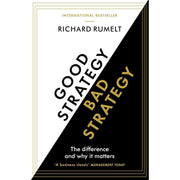 Collection of two non-fiction books, "Good Strategy/Bad Strategy" by Richard Rumelt and "Stillness Is the Key" by Ryan Holiday, with covers visible.