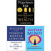 Napoleon Hill Collection 3 Books Set (The Psychology of Wealth, Success through a Positive Mental Attitude and The Master Mind) - The Book Bundle