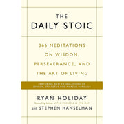 Set of three books including The Daily Stoic, The Daily Stoic Journal, and Lives of the Stoics by Ryan Holiday and Stephen Hanselman