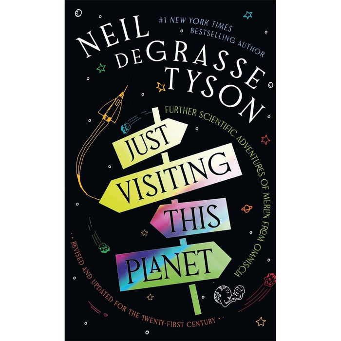 Neil deGrasse Tyson 2 Books Collection Set (Just Visiting This Planet &amp; Merlin's Tour of the Universe)