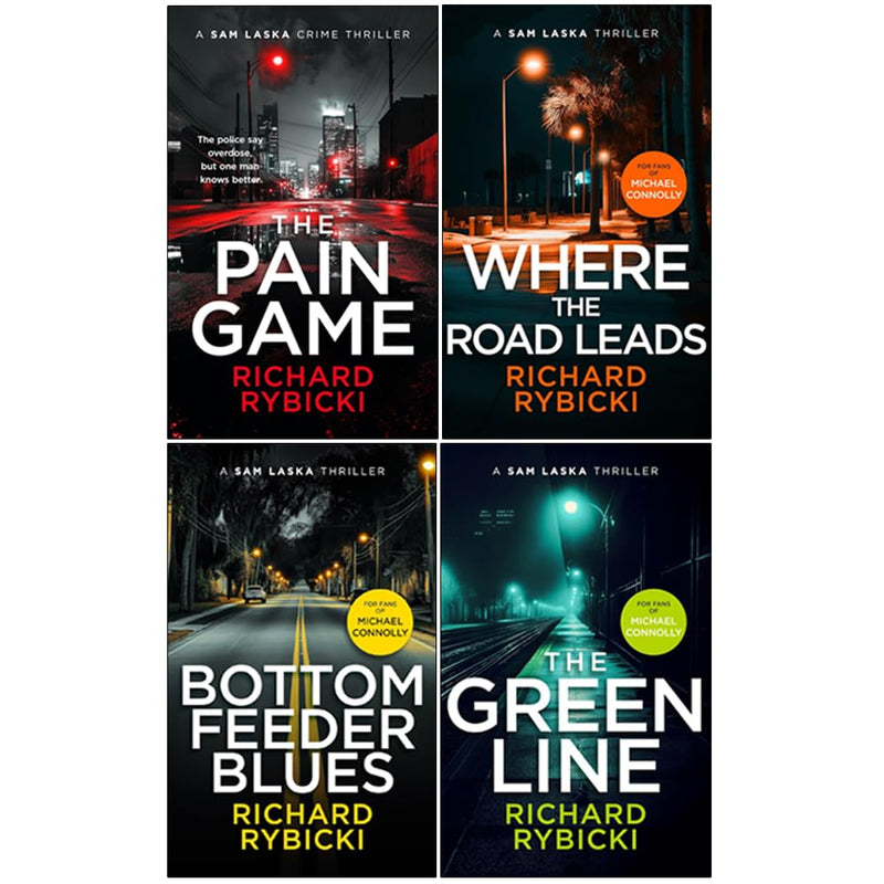 The Sam Laska Crime Thriller Series 4 Books Collection Set by Richard Rybicki - Fiction - Paperback