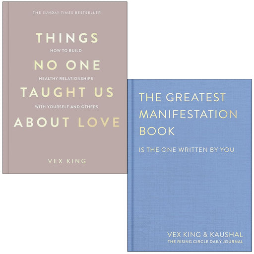 Things No One Taught Us About Love & The Greatest Manifestation Book By Vex King 2 Books Collection Set - The Book Bundle