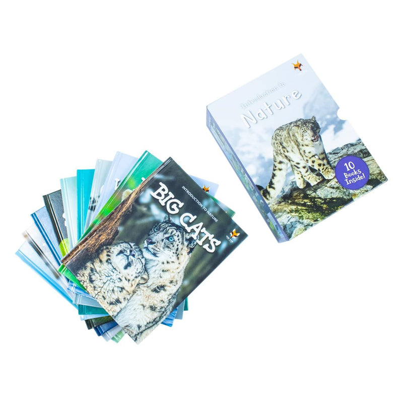 Set of 10 hardback children's books on animals and habitats by Jasmine Brooke, perfect for ages 3 to 8, from Fox Eye Publishing.