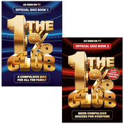 The 1% Club Official Quiz Book 1 & 2 Collection 2 Books Set by BBC Studios - The Book Bundle