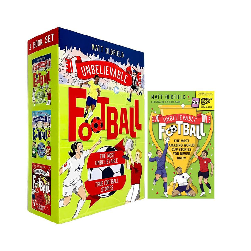 Unbelievable Football 3 Books Collection Box Set World Book Day 2026 Special Edition - Non Fiction - Paperback