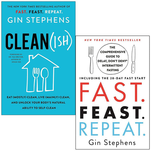 Gin Stephens Collection 2 Books Set (Clean(ish) & Fast. Feast. Repeat) - The Book Bundle