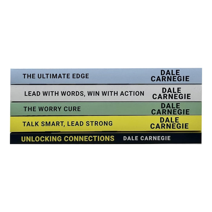Dale Carnegie 5 Books Collection Set (Unlocking Connections, Talk Smart Lead Strong, The Worry Cure) - The Book Bundle