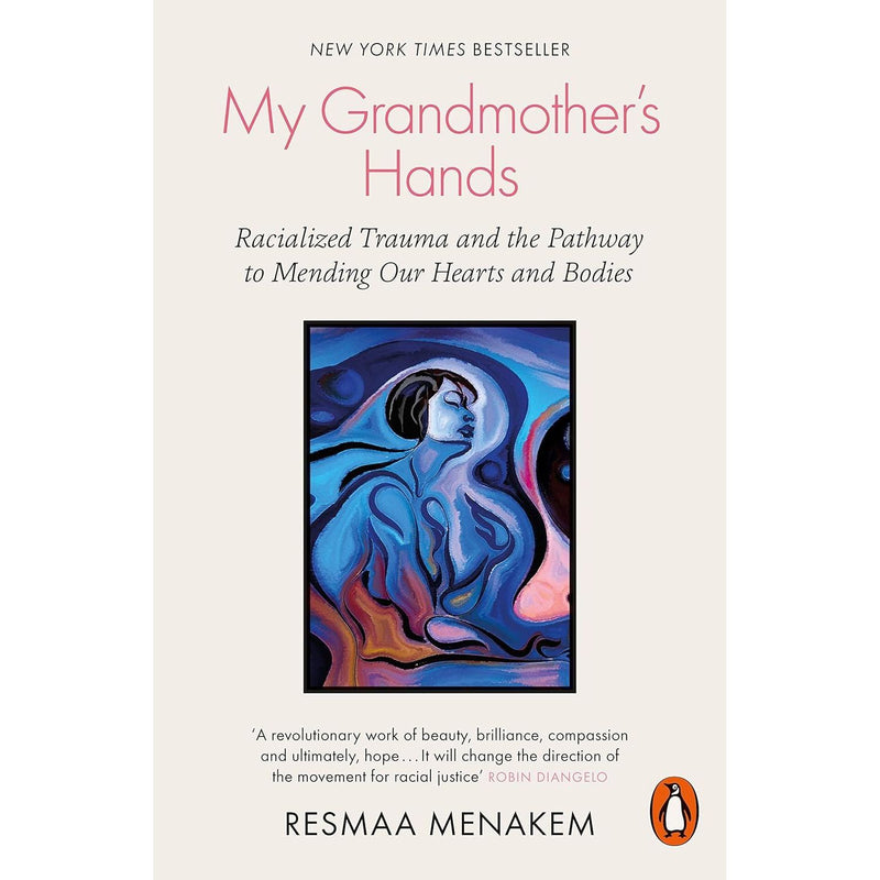 Set of three books including "The Body Keeps the Score," "What My Bones Know," and "My Grandmother's Hands" by Van Der Kolk, Foo, and Menakem.