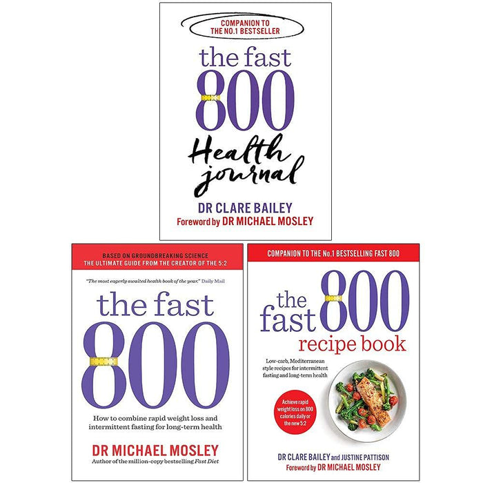 The Fast 800 Series 3 Books Collection Set by Michael Mosley, Dr Clare Bailey - The Book Bundle
