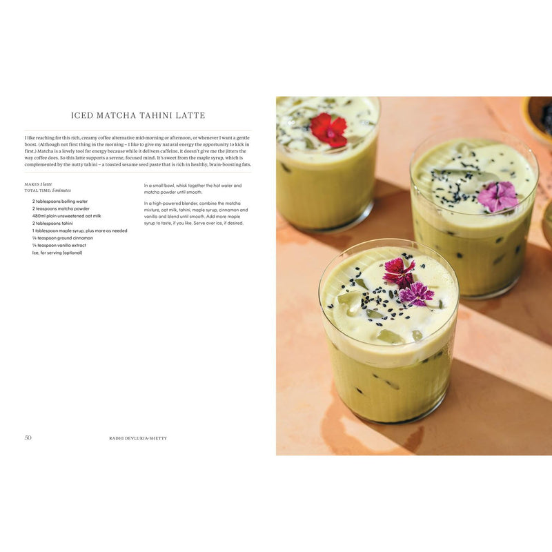 Thorsons cookbook by Radhi Devlukia-Shetty featuring vibrant food photography and healthy plant-based meal ideas.
