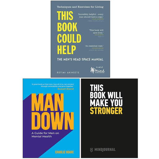 This Book Could Help, Man Down, Mind Journal 3 Books Collection Set - The Book Bundle