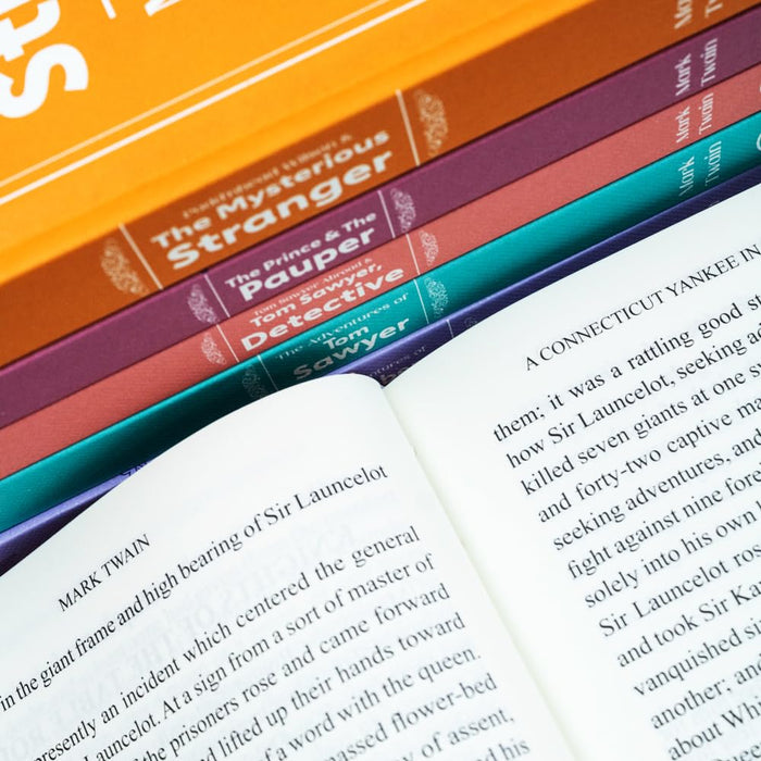 The Mark Twain 6 Book Hardback Collection: The Adventures of Tom Sawyer, The Prince & The Pauper, The Adventures of Huckleberry Finn - The Book Bundle