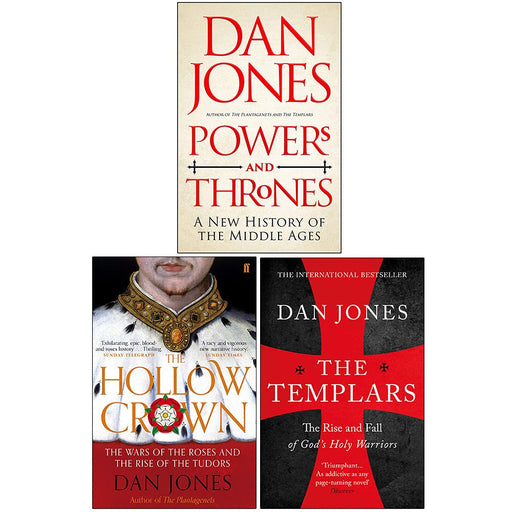 Grehge ction 3 Books Set (Powers and Thrones, The Hollow Crown, The Templars) - The Book Bundle