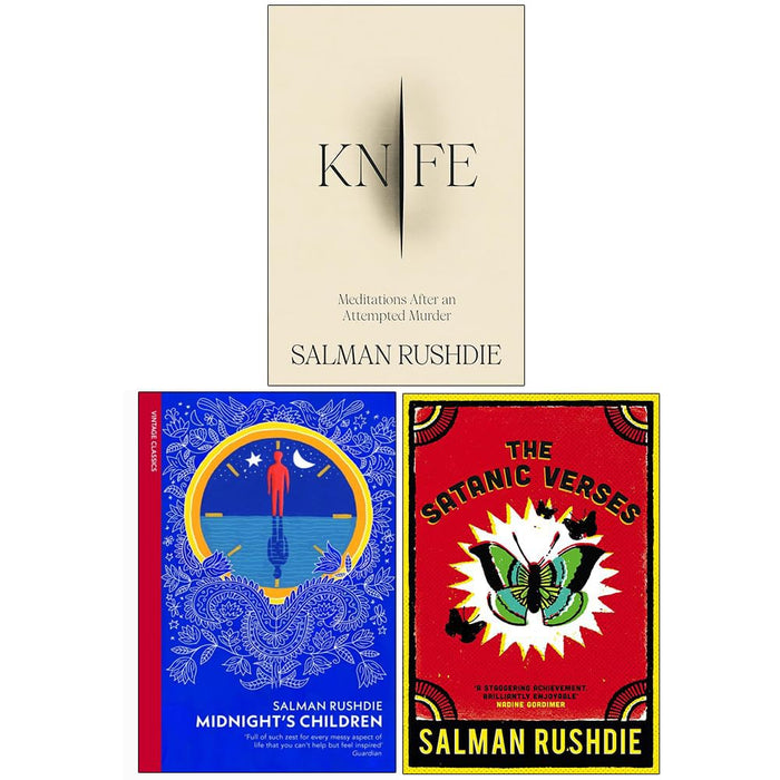 Salman Rushdie Collection 3 Books Set (Knife, Midnight's Children and The Satanic Verses)