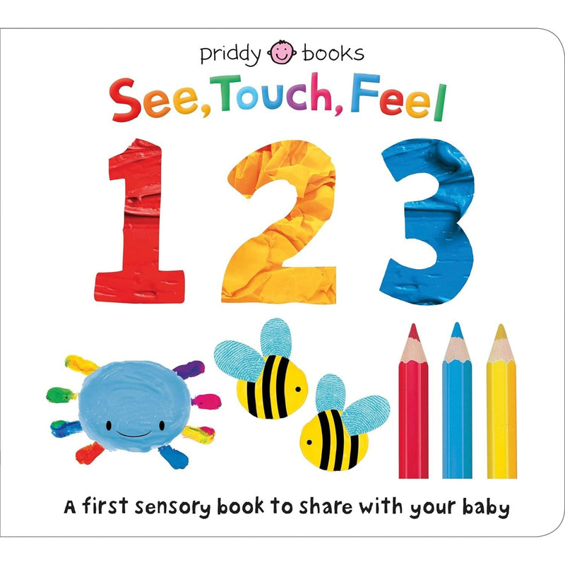 See, Touch, Feel a First Sensory Book Collection 3 Books Set(See, Touch, Feel 123,See, Touch, Feel ABC & See, Touch, Feel Colours) - The Book Bundle