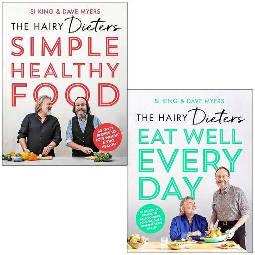 The Hairy Dieters Collection 2 Books Set By Hairy Bikers (Hairy Dieters' Simple Healthy Food & Eat Well Every Day) - The Book Bundle
