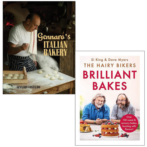 Gennaro's Italian Bakery By Gennaro Contaldo & The Hairy Bikers’ Brilliant Bakes By Hairy Bikers 2 Books Collection Set - The Book Bundle