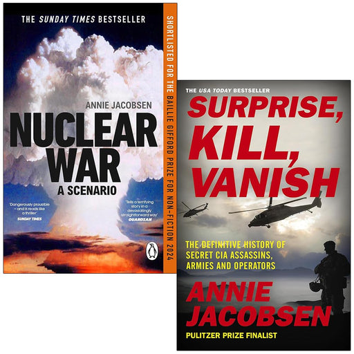 Annie Jacobsen Collection 2 Books Set (Nuclear War and Surprise Kill Vanish) - The Book Bundle