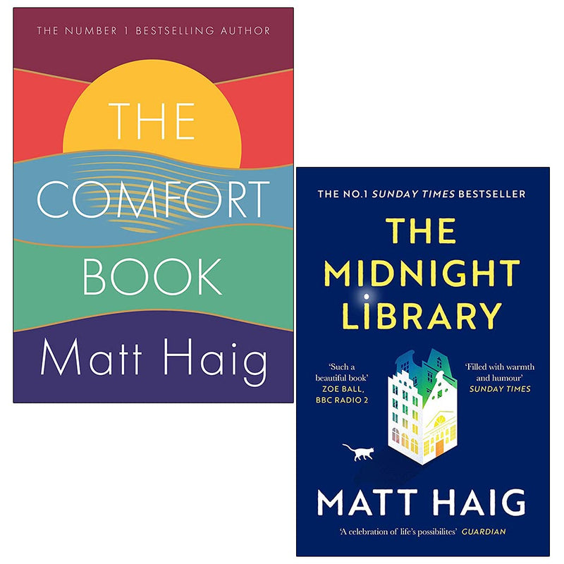 The Comfort Book & The Midnight Library 2 Books Collection Set by Matt Haig - Fiction - Paperback