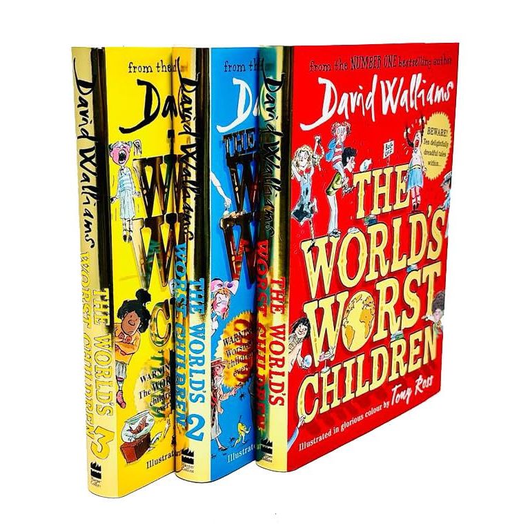 David Walliams Worlds Worst Children Collection 3 Books Set (The Worlds Worst Children 1, 2 & 3) - The Book Bundle