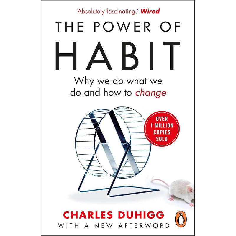 Two books from Random House: "The Power of Habit" by Charles Duhigg and "The Rise of Superman" by Steven Kotler, featuring their covers.