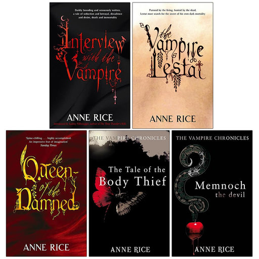Anne Rice Vampire Chronicles Series 1-5 Books Collection Set - The Book Bundle