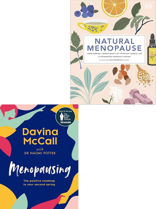 Menopausing, Natural Menopause 2 Books Collection Set Hardcover