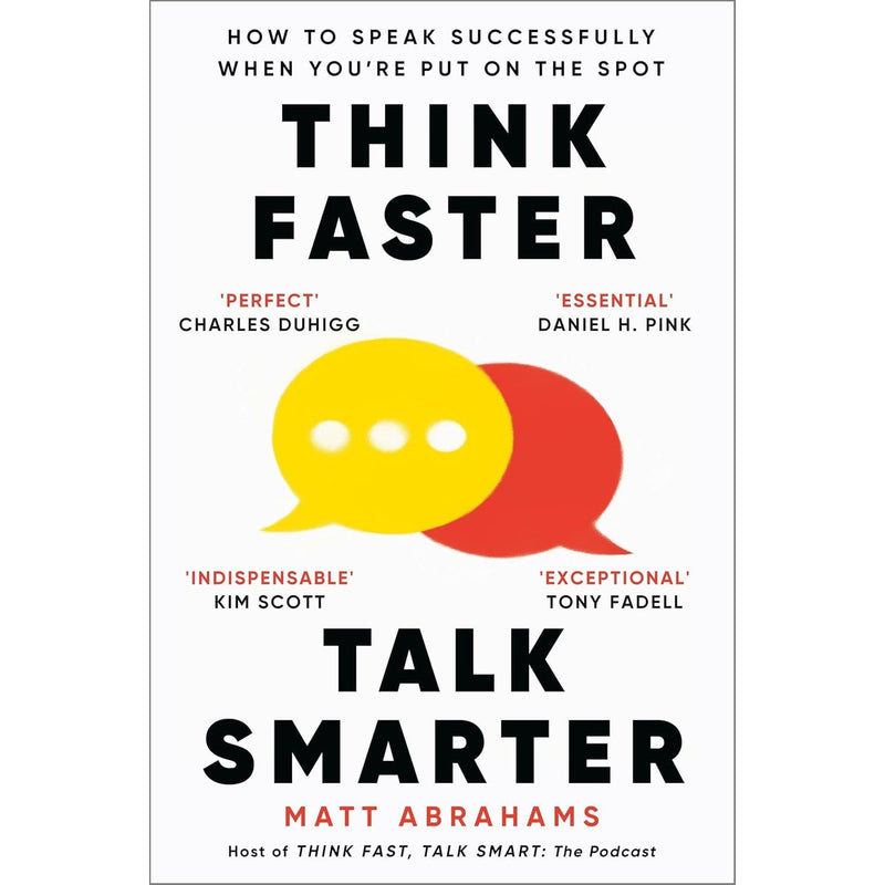 Think Faster, Talk Smarter book collection set by Matt Abrahams and Beck Wilder, featuring two non-fiction paperback books on communication.