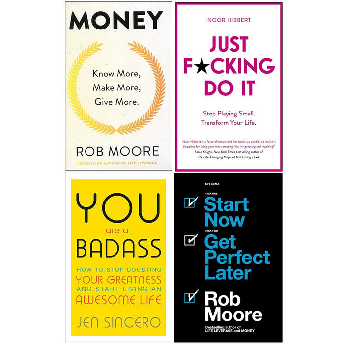 Money Know More,Just F*cking, You Are a Badass, Start Now  4 Books Collection Set - The Book Bundle