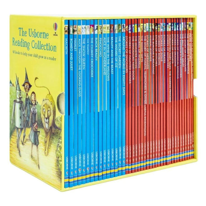 Usborne Reading Collection 40 Books Box Set Read At Home (Yellow) - The Book Bundle