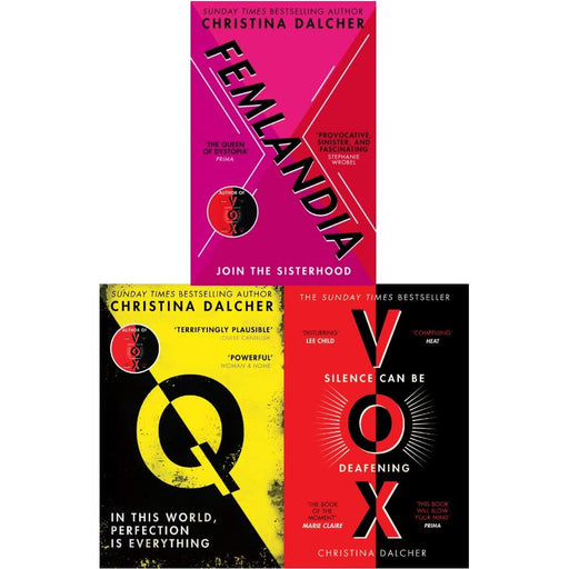 Christina Dalcher 3 Books Collection Set (Femlandia, Vox & Q) Sunday Times Best Sellers - The Book Bundle
