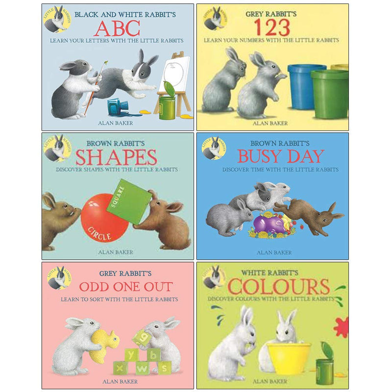 Little Rabbit Collection 6 Books Collection Set by Alan Baker - Fiction - Paperback