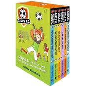 Girls F.C. 6 Books collection box set by Helena Pielichaty, featuring colorful covers of football-themed girls' stories from Walker Books.