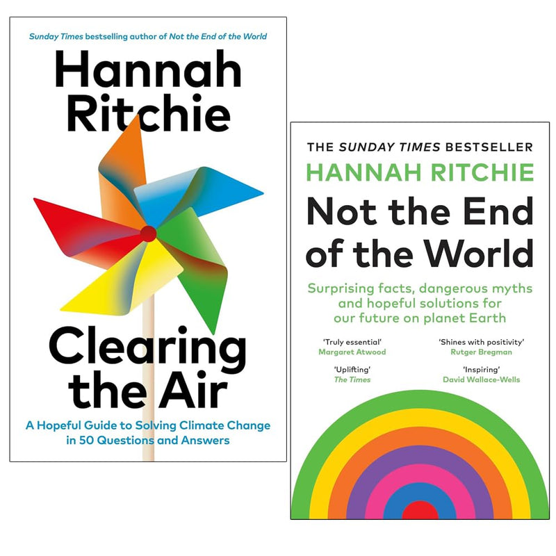 Hannah Ritchie Collection 2 Books Set (Clearing the Air & Not the End of the World) - The Book Bundle