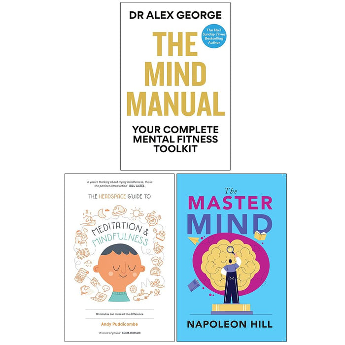 Master Mind, Headspace Guide to Mindfulness ,Mind Manual 3 Books Collection Set - The Book Bundle
