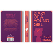 Hardcover of "The Diary of a Young Girl" by Anne Frank, Wilco International LLP edition with sprayed edge design.