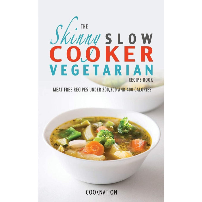 Veg Easy & Delicious Meals for Everyone, The Skinny Slow Cooker Vegetarian Recipe Book, The Vegan Longevity Diet & Go Lean Vegan 4 Books Collection Set - The Book Bundle