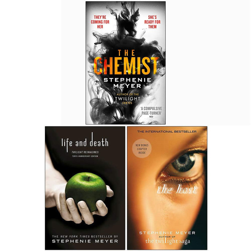 Stephenie Meyer Collection 3 Books Set (The Chemist, Life and Death, The Host) - The Book Bundle