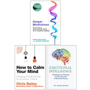 Emotional Intelligence, Deeper Mindfulness and How to Calm Your Mind 3 Books Collection Set - The Book Bundle