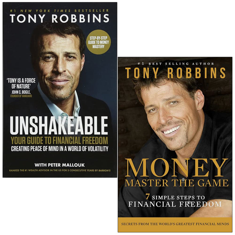 Tony Robbins Collection 2 Books Set (Unshakeable Your Guide to Financial Freedom and Money Master the Game) - The Book Bundle