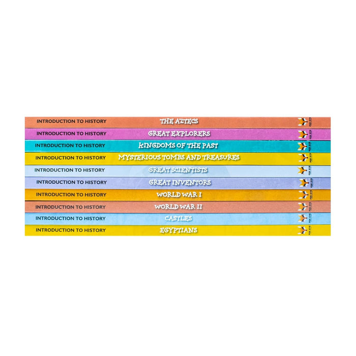 Children Introduction To History For Beginners (Series 2) 10 Hardback Book Collection Set (The Aztecs, Castles, Egyptians, Great Explorers)