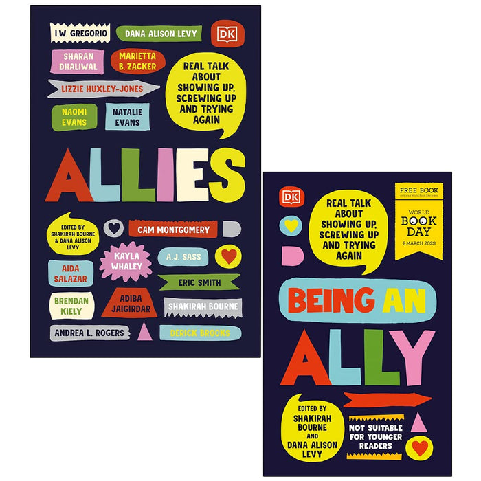 Allies Real Talk About Showing Up Screwing Up And Trying Again and Being an Ally World Book Day By Shakirah Bourne, Dana Alison Levy 2 Books Collection Set - The Book Bundle