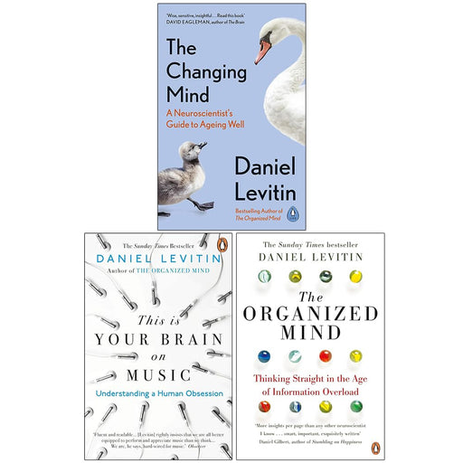 Daniel Levitin Collection 3 Books Set (The Changing Mind, This is Your Brain on Music and The Organized Mind) - The Book Bundle