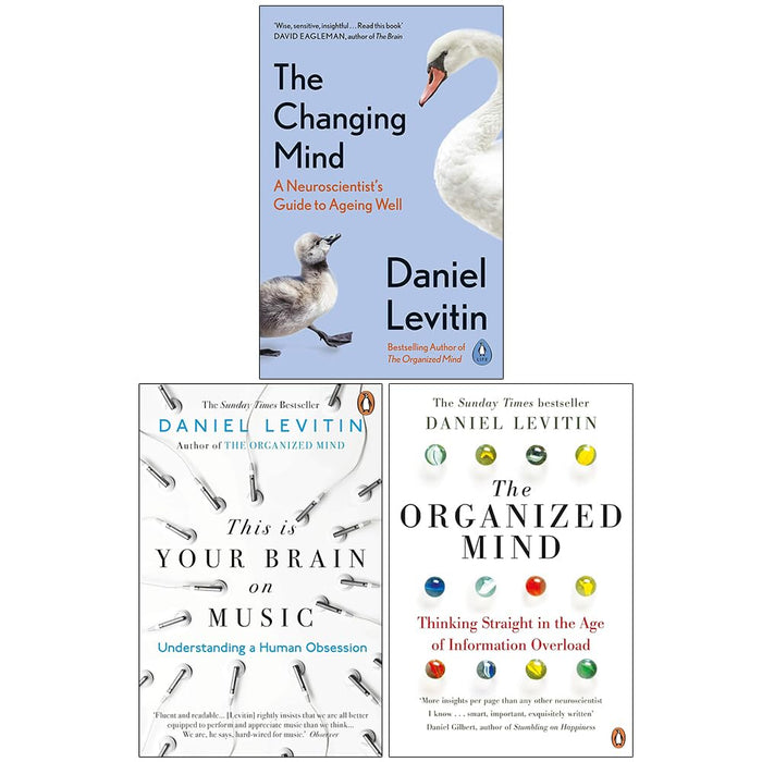 Daniel Levitin Collection 3 Books Set (The Changing Mind, This is Your Brain on Music and The Organized Mind) - The Book Bundle