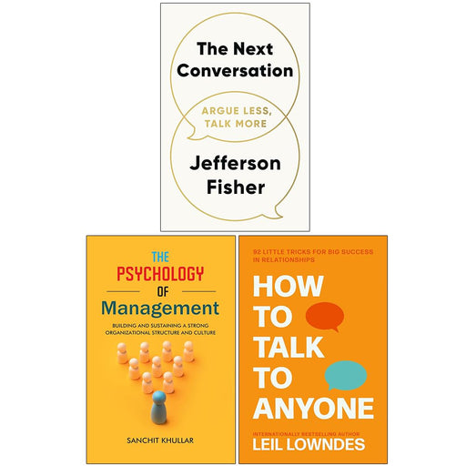 How to Talk to Anyone, Next Conversation & Psychology of Management 3 Books Collection Set - The Book Bundle