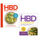 Two Petronella Ravenshear cookbooks, The HBD Cookbook and The HBD Reset Cookbook, featuring colorful cover designs.