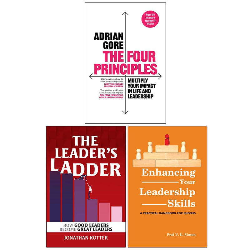 The Four Principles, The Leader’s Ladder & Leadership Skills 3 Books Collection Set - Non Fiction - Mixed Format