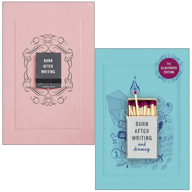 Burn After Writing & Burn After Writing and Drawing Illustrated 2 Books Collection Set - The Book Bundle