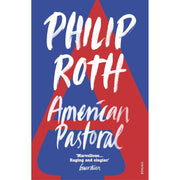 Set of three Philip Roth vintage paperback novels: American Pastoral, The Human Stain, I Married a Communist, displayed together.